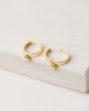 Lover's Tempo  |  Tiara Drop Hoop Earrings, Clear