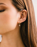 Lover's Tempo  |  Tiara Drop Hoop Earrings, Clear