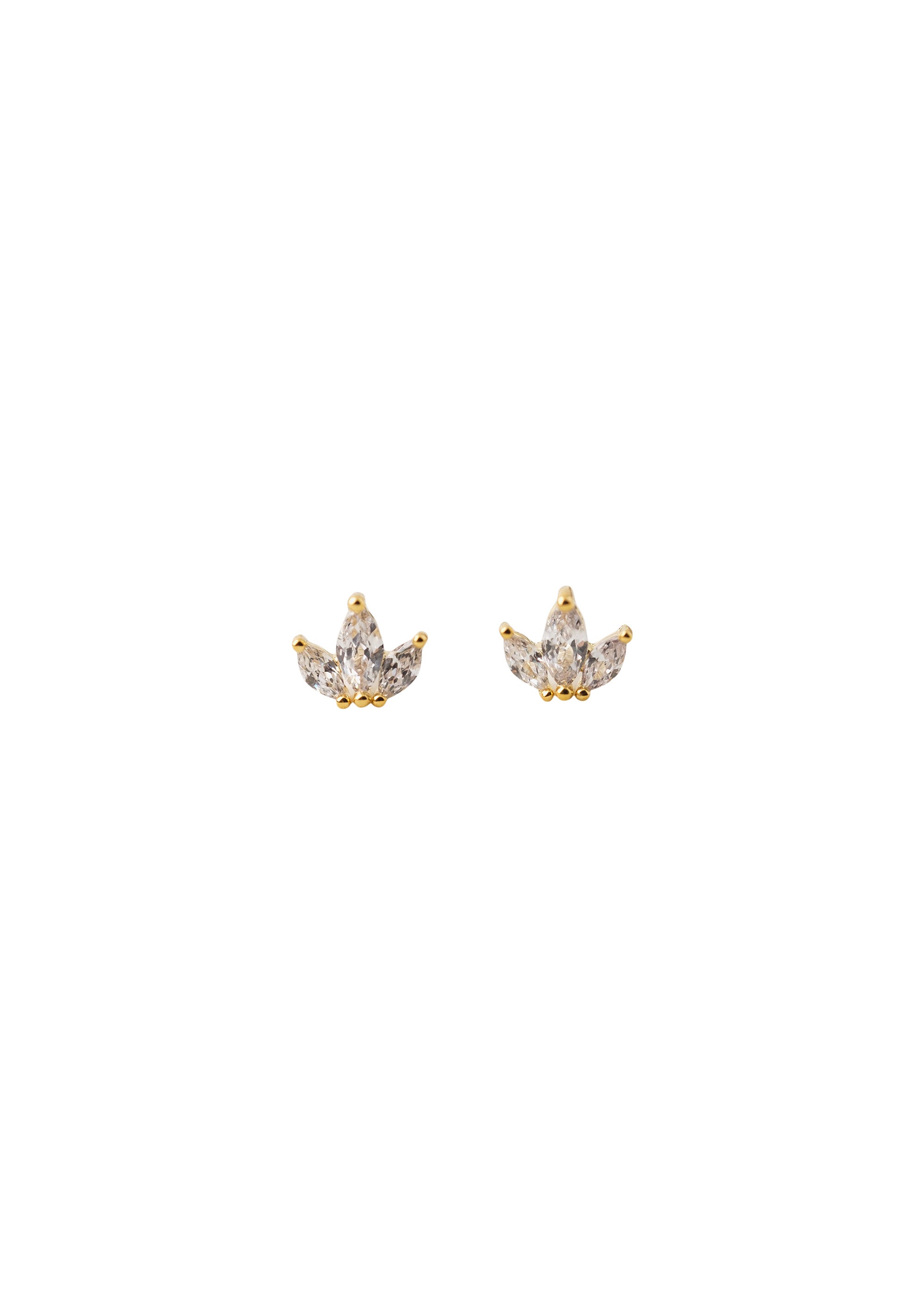 Lover's Tempo  |  Tiara Stud Earrings, Clear